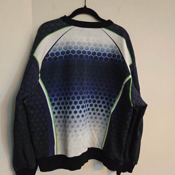 Dries Van Noten Size M Hax Cotton Blue Sweatshirt Graphic Print Style SS23 - Picture 2 of 11